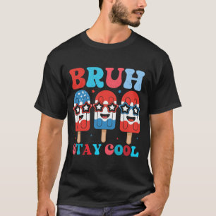 Camiseta Bruh Stay Guay Funny Ice Pops USA 4 de julio