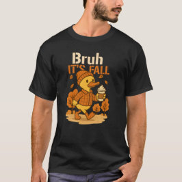 Camiseta Bruh, su caída, hojas de oca y calabaza de acción 