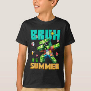 Camiseta Bruh Su Verano Dabbing Gamer Boy Birday Video G