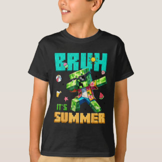 Camiseta Bruh Su Verano Dabbing Gamer Boy Birday Video G