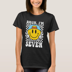 Camiseta Bruh, tengo 77 años, Chicas de chicos de Groovy 7 