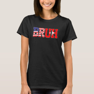 Camiseta Bruh USA Bandera Suiza Bandera Norteamericana Suiz