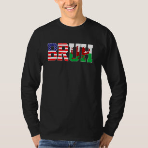Camiseta Bruh USA Wales Bandera del País Chicas galeses nor