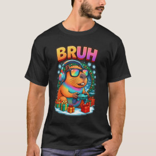 Camiseta Bruh Video Juegos Chicos Capybara Juegos Alegres N