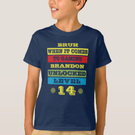 Camiseta BRUH Videojuego Adolescente Chica Fiesta de Cumple