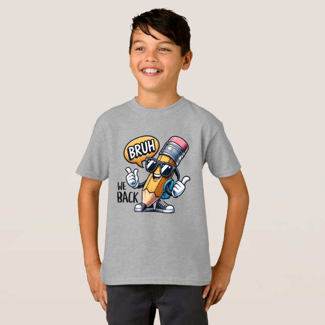Camiseta Bruh Volvemos, Profesor De Vuelta Al Colegio  (Anverso completo)