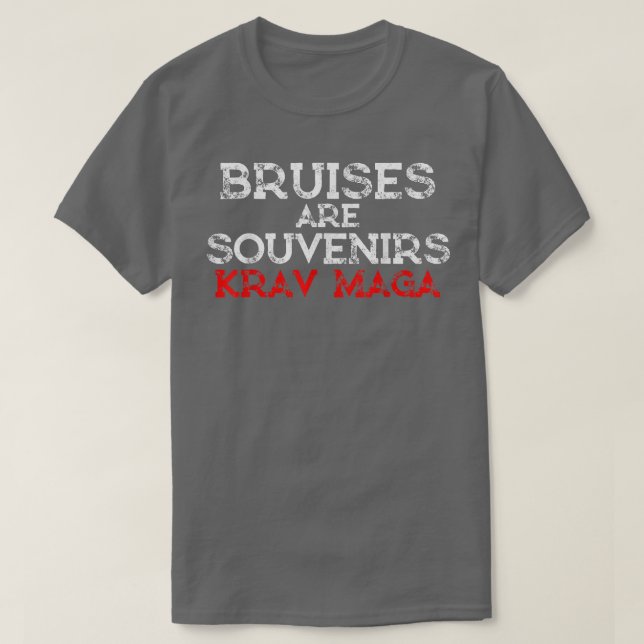 Camiseta Bruises Are Souvenirs Krav Maga Martial Arts  (Diseño del anverso)