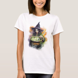 Camiseta Bruja acuarela