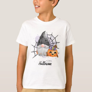 Camiseta Bruja, araña y calabaza