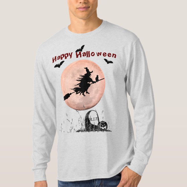 Camiseta Bruja Ash Halloween (con base) (Anverso)