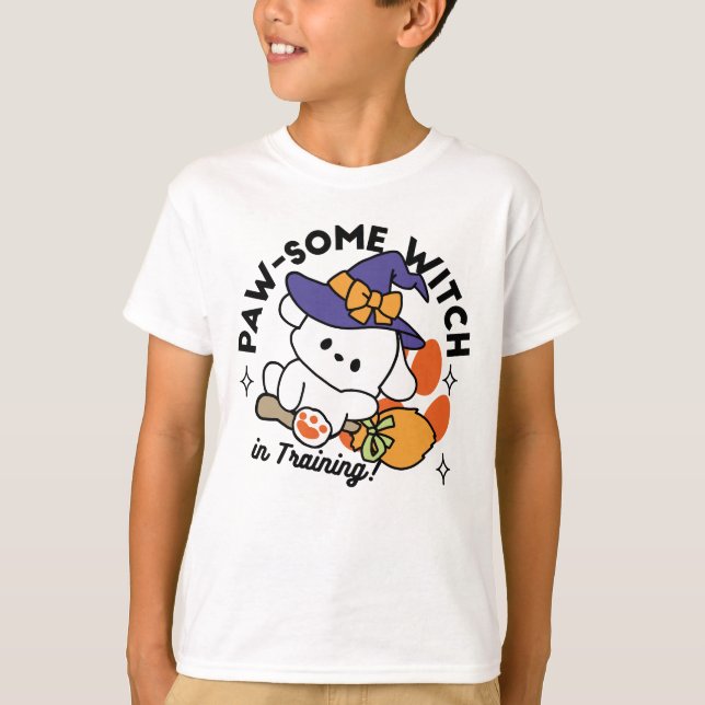Camiseta Bruja atractiva en entrenamiento - Perro de Hallow (Anverso)