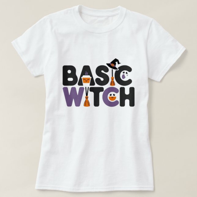 Camiseta bruja básica (Diseño del anverso)