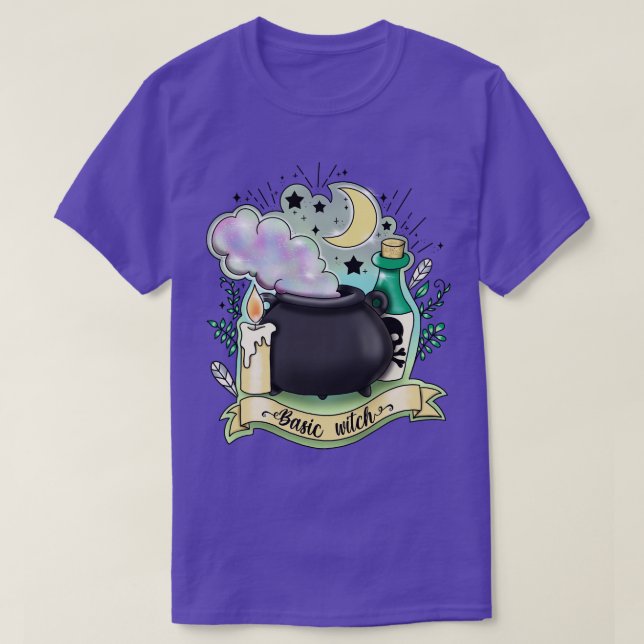 Camiseta bruja básica (Diseño del anverso)