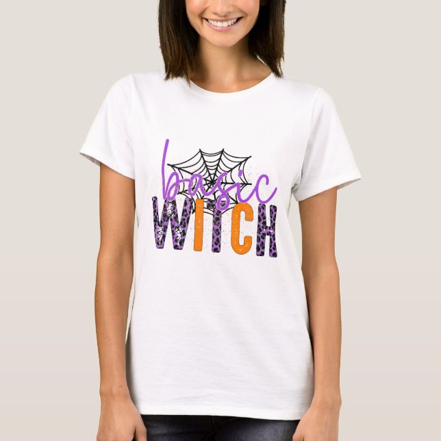 Camiseta Bruja básica - Halloween (Anverso)