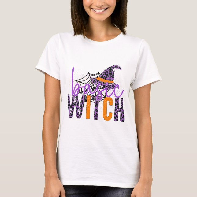 Camiseta Bruja Básica - Halloween (Anverso)