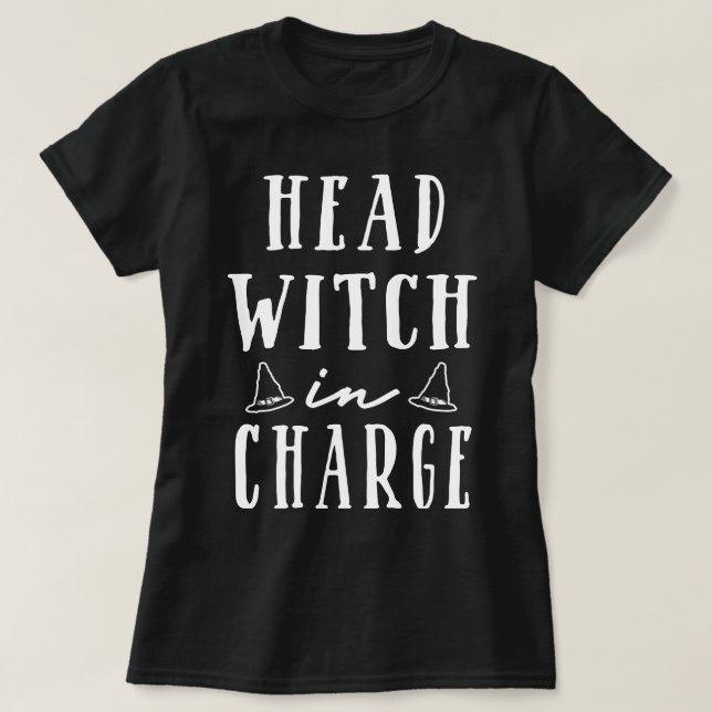 Camiseta Bruja Cabeza A Cargo (Diseño del anverso)