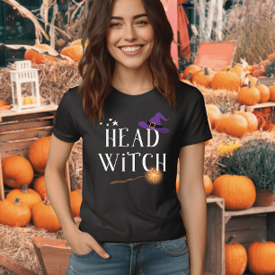 Camiseta Bruja cabeza - Halloween coincidiendo con la famil