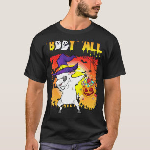 Camiseta Bruja cabra Dabbing Calabaza Candy Feliz Halloween