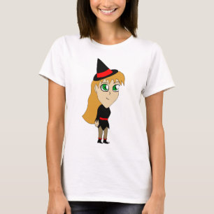 Camiseta bruja chibi  