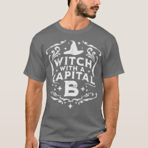 Camiseta Bruja con B mayúscula - Halloween Witch Retro Vin
