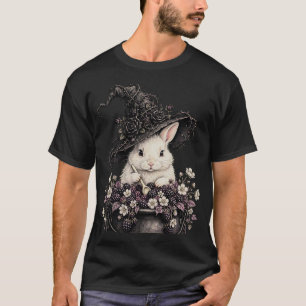 Camiseta Bruja Coneja Botánica Gótica