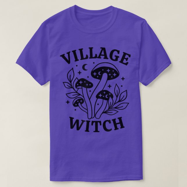 Camiseta Bruja de aldea, hongo de brujería 609  (Diseño del anverso)