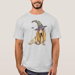 Camiseta Bruja de Basset Hound