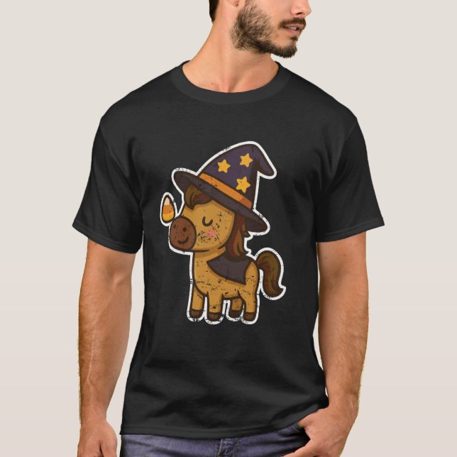 Camiseta Bruja de Caballo con Maíz de Caramelo (Anverso)