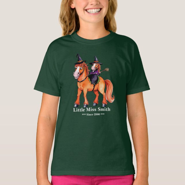 Camiseta Bruja de Caballo Divertida  (Anverso)