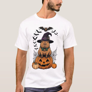 Camiseta Bruja de Capibara de Cerveza Lunar Murciélagos de