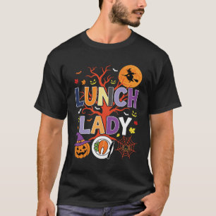 Camiseta Bruja de Cocina de Señora del Almuerzo de Hallowee