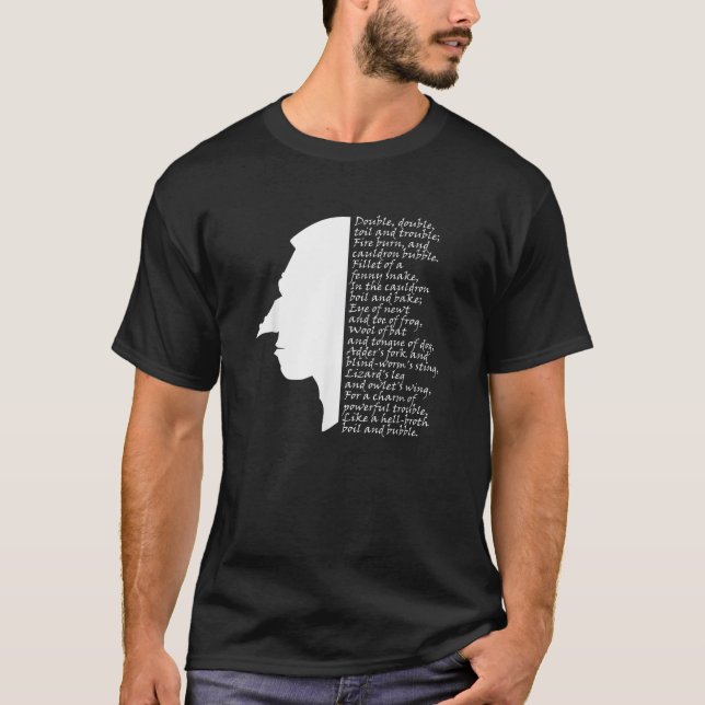 Camiseta Bruja de Doble Fatiga y Problema Macbeth  (Anverso)