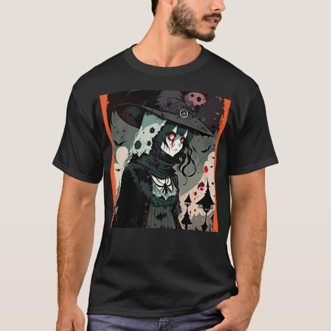 Camiseta Bruja de gótico (Anverso)