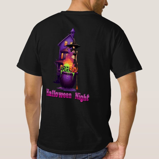 Camiseta Bruja de Halloween (Reverso)