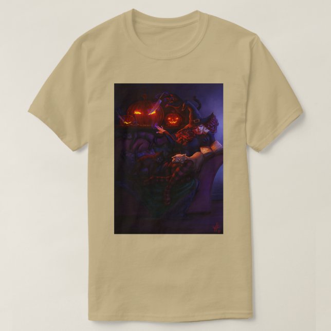 Camiseta Bruja de Halloween (Diseño del anverso)