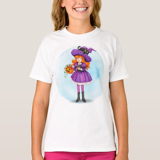 Camiseta Bruja de Halloween (Anverso)