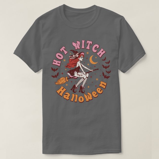 Camiseta Bruja de Halloween (Diseño del anverso)