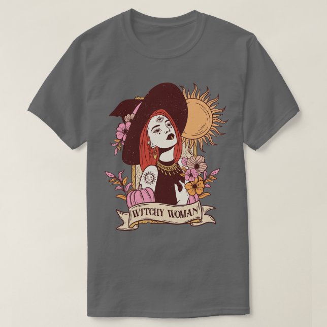 Camiseta Bruja de Halloween 4 (Diseño del anverso)