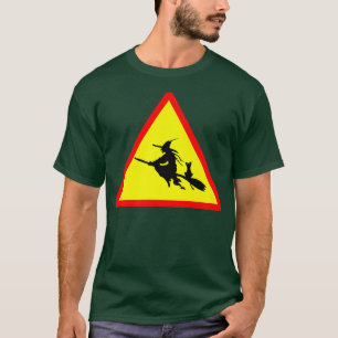 Camiseta Bruja de Halloween con gato negro 