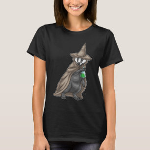 Camiseta Bruja de Halloween de Tejón