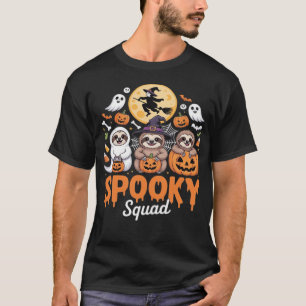 Camiseta Bruja de Halloween espeluznante, perezosos diverti