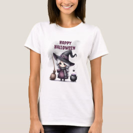 Camiseta Bruja de Halloween Hechicería Brujos Castillo