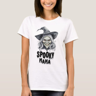 Camiseta Bruja de Halloween Mama Espeluznante