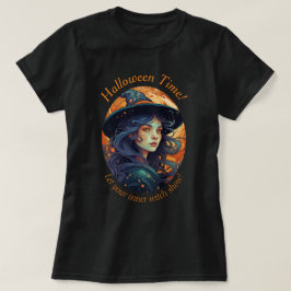Camiseta bruja de Halloween para ella