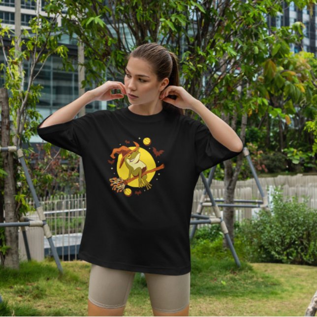 Camiseta Bruja de Halloween Volando (Subido por el creador)