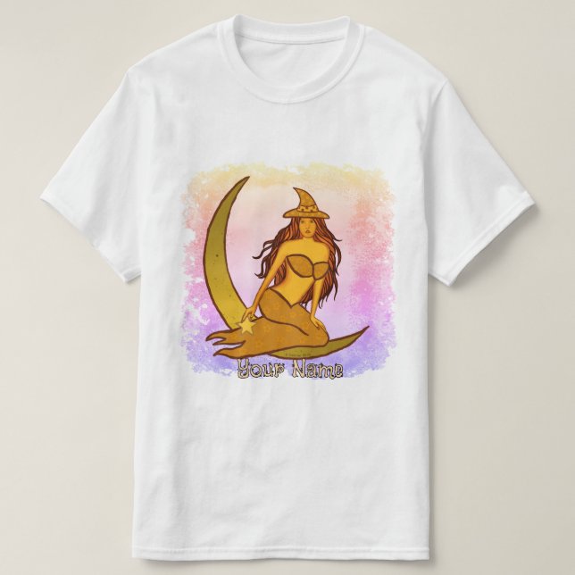 Camiseta Bruja de la Luna de Otoño (Diseño del anverso)