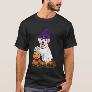 Camiseta Bruja de Labrador de Halloween