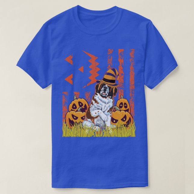 Camiseta Bruja de perro de San Bernardo bailando alrededor  (Diseño del anverso)