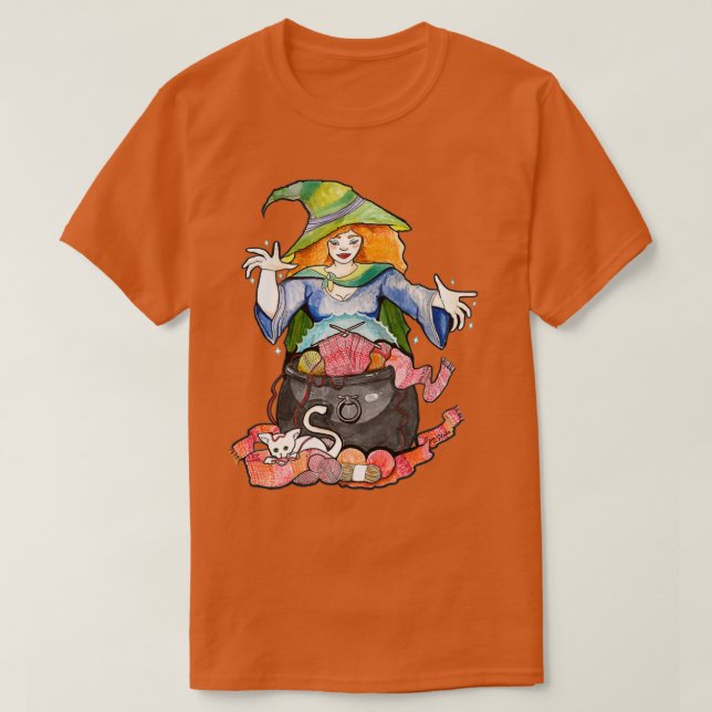 Camiseta Bruja de punto (Diseño del anverso)