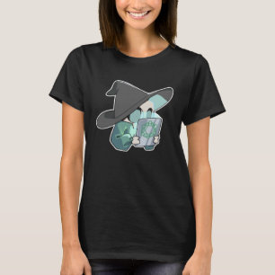 Camiseta Bruja de tableta demoníaca linda tipo espeluznante